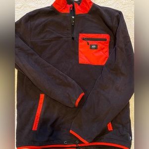 Black & red VANS quarter zip